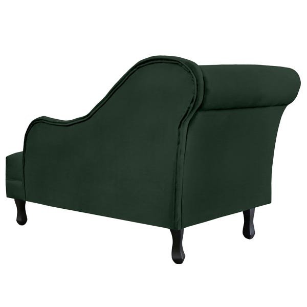 Recamier Namoradeira Divã Lado Direito Olivia Suede Verde - 3