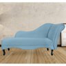 Recamier Namoradeira Divã Lado Esquerdo Olivia Suede Azul Turquesa - 2