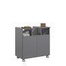 Gabinete Oasis de Banheiro com Encaixe para Pia de Coluna com 2 Portas - 5