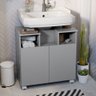 Gabinete Oasis de Banheiro com Encaixe para Pia de Coluna com 2 Portas - 1