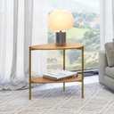 Ver imagem 1 de Mesa de Canto Orgânica 100% Mdf Freijó Tb629 - Dalla Costa