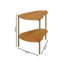 Ver imagem 3 de Mesa de Canto Orgânica 100% Mdf Freijó Tb629 - Dalla Costa