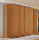 Ver imagem 1 de Guarda Roupa Zurich Nature 100% MDF 6 Portas 2 Ripadas e 4 Lisas com 6 Gavetas - Bianchi Móveis