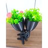Kit Vasos para 9 Plantas Cachepot Decorativos Bob Robert Plant - Preto - 3