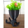 Kit Vasos para 9 Plantas Cachepot Decorativos Bob Robert Plant - Preto - 5