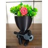 Kit Vasos para 9 Plantas Cachepot Decorativos Bob Robert Plant - Preto - 10