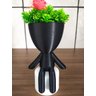 Kit Vasos para 9 Plantas Cachepot Decorativos Bob Robert Plant - Preto - 8
