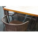 Ver imagem 6 de Mesa de Jantar Retangular 6 Cadeira Gourmet Geane Marrom