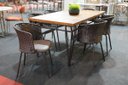 Ver imagem 1 de Mesa de Jantar Retangular 6 Cadeira Gourmet Geane Marrom