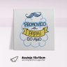 Azulejo Decorativo 15x15cm Promovido a papai do ano Presentes Romero Com Suporte - 2