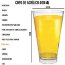 Ver imagem 3 de Copo Acrílico Cozinha Casa Suco Kit Com 12 Pçs 400ml