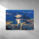 Ver imagem 1 de Quadro Noite no Rio de Janeiro 80x120 Borda Infinita