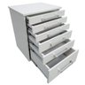 Gaveteiro Auxiliar Odontológico com 6 Gavetas Branco - Ds Móveis - 3