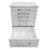 Gaveteiro Auxiliar Odontológico com 6 Gavetas Branco - Ds Móveis - 5