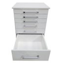 Ver imagem 5 de Gaveteiro Auxiliar Odontológico com 6 Gavetas Branco - Ds Móveis