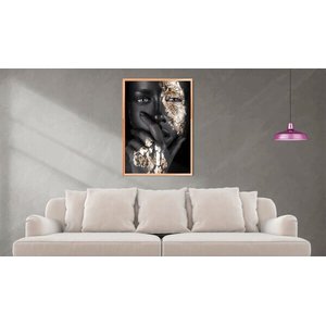 Quadro  Beleza Pensativa  60x90 Borda Infinita