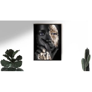 Quadro  Beleza Pensativa  80x120 Borda Infinita