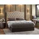 Ver imagem 4 de Cabeceira para Cama Box King 203cm Diesis Linho Bege - Sallar Home