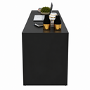 Ver imagem 5 de Escrivaninha para Home Office 163cm ME4109 Preto- Tecno Mobili