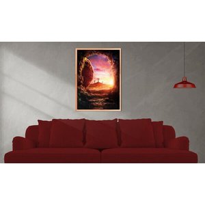 Quadro  Ressureição  60x90 Borda Infinita