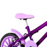 Bicicleta Infantil Feminina Aro 16 Nylon + Kit Proteção Cor Violeta e Lilás - 2