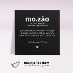 Azulejo Decorativo 15x15cm Mozão Presentes Romero Com Suporte - 2