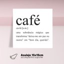 Ver imagem 2 de Azulejo Decorativo 15x15cm Cantinho Café Dicionário Presentes Romero Com Suporte