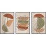 Kit com 3 Quadros Decorativos 70x50 Cm Minimalista com Moldura Caixa Preta 3cm Profundidade - 2