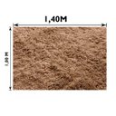 Ver imagem 4 de Tapete para Sala e Quarto Felpudo Cronos Casa Dona 100x140cm Bege