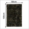 Tapete Felpudo Apolo Soft Casa Dona 050x100cm Mesclado Preto e Bege - 4