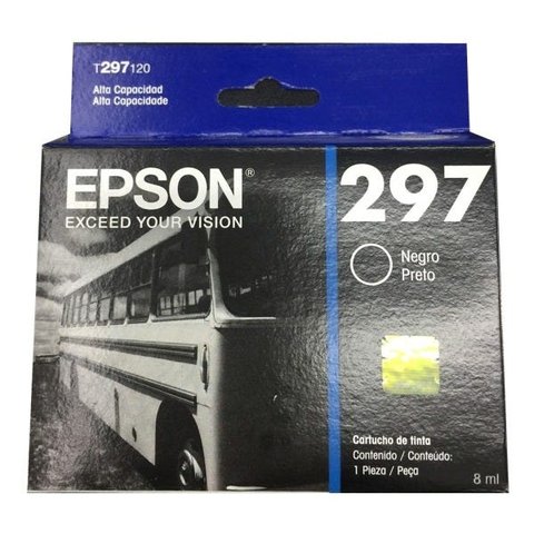 Cartucho De Tinta Epson Dura brite Ultra Ink 297 8 ml preto