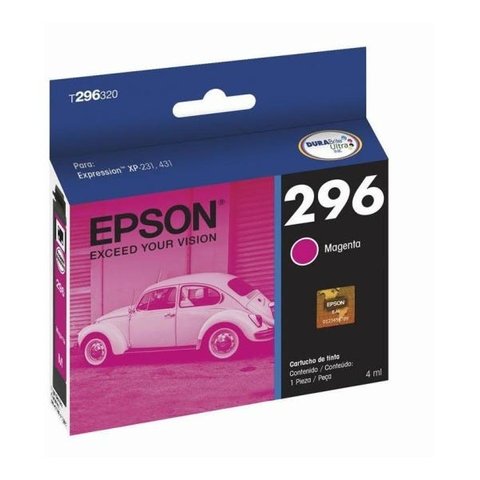 Cartucho De Tinta Epson Durabrite Ultra Ink 296 Magenta 4ml