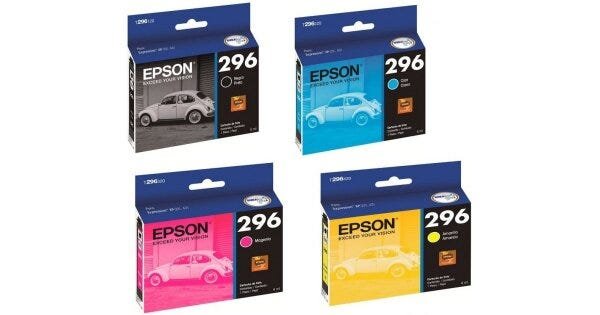 Cartucho De Tinta Epson Dura brite Ultraink 296 Ciano 4ml - 3