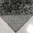 Ver imagem 2 de Tapete para Sala 100 x 140 Cronos Felpudo Macio Fofo Mesclado Preto com Cinza Casa Dona