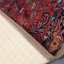 Ver imagem 2 de Tapete Sala Antiderrapante Persa Rústico 1,00Mx1,40M Vermelho Casa Dona