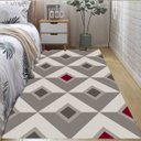 Ver imagem 2 de Tapete para Sala 100 x 140cm Antiderrapante sem Pelo Geometrico Shapes Casa Dona