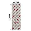 Ver imagem 3 de Tapete Passadeira 66 X 240cm Antiderrapante sem Pelo Geométrico Standard Dona Casa