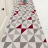 Tapete Passadeira 66 X 240cm Antiderrapante sem Pelo Geométrico Standard Dona Casa - 1