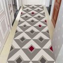 Ver imagem 1 de Tapete Passadeira 66 X 240cm Antiderrapante sem Pelo Geométrico Shapes Casa Dona