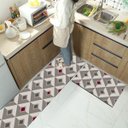 Ver imagem 2 de Tapete Passadeira 66 X 240cm Antiderrapante sem Pelo Geométrico Shapes Casa Dona