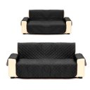 Ver imagem 1 de Kit Protetor de Sofá 2 e 3 Lugares Matelado Preto Casa Dona