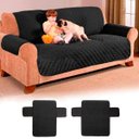 Ver imagem 2 de Kit Protetor de Sofá 2 e 3 Lugares Matelado Preto Casa Dona