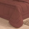 Edredom Quality Casa Dona Dupla Face Casal Queen 240x220cm Marrom - 2