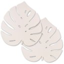 Ver imagem 1 de Sousplat Mdf Branco Monstera - 2 Pçs