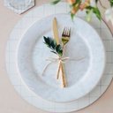 Ver imagem 2 de Sousplat Mdf Branco Grid - 2 Pçs