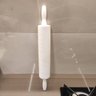 Rolo de Abrir Massa 39cm Maciço Plástico Para Cozinha Macarrão Pizza Profissional - 5