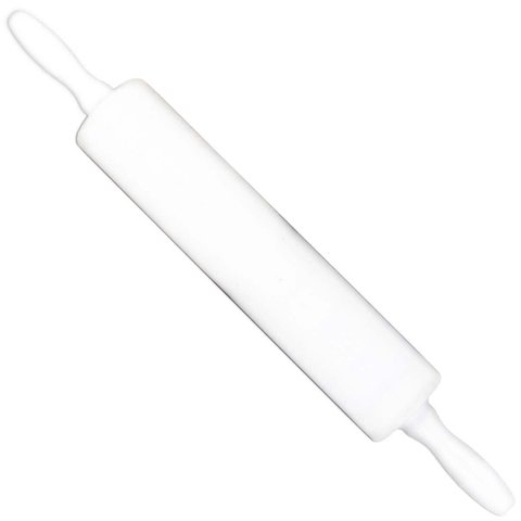 Rolo de Abrir Massa 39cm Maciço Plástico Para Cozinha Macarrão Pizza Profissional