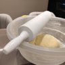 Rolo de Abrir Massa 39cm Maciço Plástico Para Cozinha Macarrão Pizza Profissional - 6