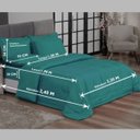 Ver imagem 4 de Jogo de cama Casal 6 peças com Edredom e Lençol Casa Dona Tiffany