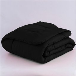 Jogo de Cama Casal 6 Peças com Edredom e Lençol Casa Dona Preto - 3